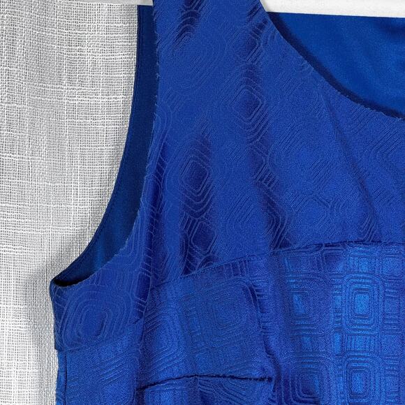 Retro Rabbit Rabbit Rabbit Dress Sz 14W Mod Geometeric Shift - Picture 3 of 8